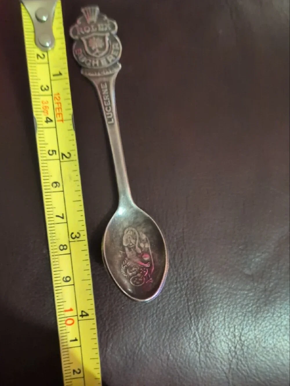 Rolex Silver Souvenir Spoon with Lucerne Crest